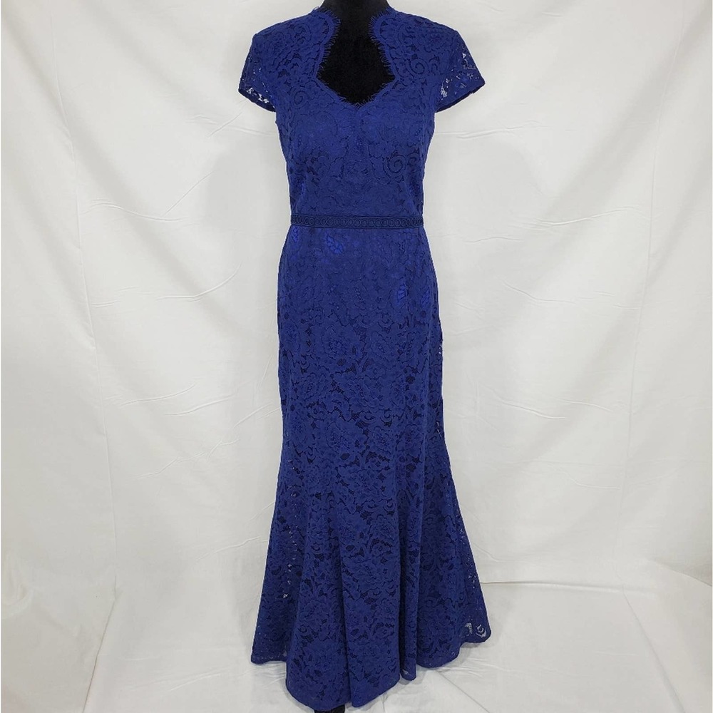 JS Collections Cap Sleeve Mermaid Formal Gown